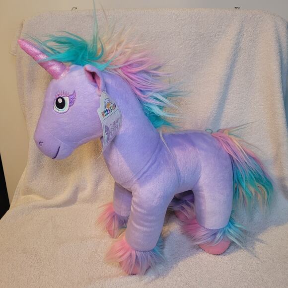 Build A Bear Fairy Friends Enchanted Purple Unicorn Plush Stuffed 18" NWT 2018 - Picture 1 of 7